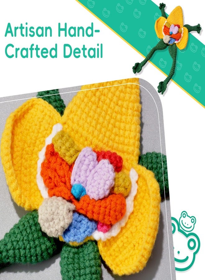 Skillssist Hand Crocheted Interactive Anatomy Frog - Cute Educational Crochet Frog with Organs, Unique Handmade Gift for Science Lovers & Curious - Image 3